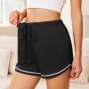 Ekouaer Pajama Shorts for Women 2026 Soft Sleep Shorts Casual Lounge Bottoms Comfy Pj Bottoms with Pockets(Black and Army Green)