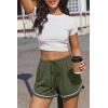 Ekouaer Pajama Shorts for Women 2026 Soft Sleep Shorts Casual Lounge Bottoms Comfy Pj Bottoms with Pockets(Black and Army Green)