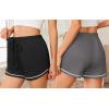 Ekouaer Pajama Shorts for Women 2026 Soft Sleep Shorts Casual Lounge Bottoms Comfy Pj Bottoms with Pockets(Black and Dark Grey)