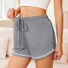 Ekouaer Pajama Shorts for Women 2026 Soft Sleep Shorts Casual Lounge Bottoms Comfy Pj Bottoms with Pockets(Black and Light Grey)