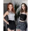 Ekouaer Pajama Shorts for Women 2026 Soft Sleep Shorts Casual Lounge Bottoms Comfy Pj Bottoms with Pockets(Black and Moon)