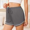 Ekouaer Pajama Shorts for Women 2026 Soft Sleep Shorts Casual Lounge Bottoms Comfy Pj Bottoms with Pockets(Dark Grey)
