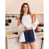Ekouaer Pajama Shorts for Women 2026 Soft Sleep Shorts Casual Lounge Bottoms Comfy Pj Bottoms with Pockets(Navy and Star)