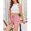 Ekouaer Pajama Shorts for Women 2026 Soft Sleep Shorts Casual Lounge Bottoms Comfy Pj Bottoms with Pockets(Pink)