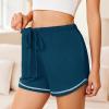 Ekouaer Pajama Shorts for Women 2026 Soft Sleep Shorts Casual Lounge Bottoms Comfy Pj Bottoms with Pockets(Teal)