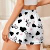 Ekouaer Pajama Shorts for Women 2026 Soft Sleep Shorts Casual Lounge Bottoms Comfy Pj Bottoms with Pockets(White Cow)