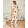 Ekouaer Womens Pajama Sets Button Down Pjs Lounge Sets 2 Piece Short Sleeve Sleepwear Soft Comfy Loungewear(Rainbow)