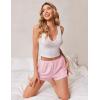 Ekouaer Womens Pajama Short Sleep Short 2026 Fashion Summer Y2k Casual Lounge Short Cute Micro Mini Pj Bottoms with Pockets(Pink)
