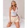 Ekouaer Womens Pajama Short Sleep Short 2026 Fashion Summer Y2k Casual Lounge Short Cute Micro Mini Pj Bottoms with Pockets(Yellow Floral)