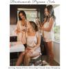 Ekouaer Womens Silk Pajama Set Bow Tie Knot Tank Top Satin Pjs Sets for Bridal Party 2 Piece Cami Shorts Sleepwear S-XXL(Champagne)