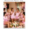 Ekouaer Womens Silk Pajama Set Bow Tie Knot Tank Top Satin Pjs Sets for Bridal Party 2 Piece Cami Shorts Sleepwear S-XXL(Pink)