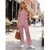 Ekouaer Women’s Two Piece Sets Summer Sleeveless Lounge Sets Matching Pants Airport Travel Outfits(Pink Leopard)