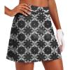 Ekouaer 16“ Golf Skorts for Woman with Inner Pockets Silicone Grippers Tennis Skirt Quick Dry Athletic Pickleball Skort(Black Floral)