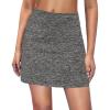 Ekouaer 16“ Golf Skorts for Woman with Inner Pockets Silicone Grippers Tennis Skirt Quick Dry Athletic Pickleball Skort(Grey)