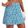 Ekouaer 16“ Golf Skorts for Woman with Inner Pockets Silicone Grippers Tennis Skirt Quick Dry Athletic Pickleball Skort(Ice Crack)