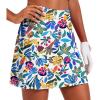 Ekouaer 16“ Golf Skorts for Woman with Inner Pockets Silicone Grippers Tennis Skirt Quick Dry Athletic Pickleball Skort(Nature Floral)