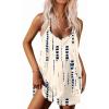 Ekouaer Rompers for Women Summer Casual Sleeveless Spaghetti Strap Shorts Overalls Jumpsuits Beach Outfits with Pockets(Beige-tie Dye)