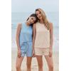 Ekouaer Two Piece Shorts Set for Women Summer Lounge Set Casual Sleeveless Tank Top 2026 Matching Outfits S-XXL(Beige)