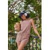 Ekouaer Two Piece Shorts Set for Women Summer Lounge Set Casual Sleeveless Tank Top 2026 Matching Outfits S-XXL(Dark Pink)