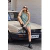 Ekouaer Two Piece Shorts Set for Women Summer Lounge Set Casual Sleeveless Tank Top 2026 Matching Outfits S-XXL(Ice Green)