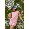 Ekouaer Two Piece Shorts Set for Women Summer Lounge Set Casual Sleeveless Tank Top 2026 Matching Outfits S-XXL(Light Pink)