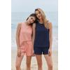 Ekouaer Two Piece Shorts Set for Women Summer Lounge Set Casual Sleeveless Tank Top 2026 Matching Outfits S-XXL(Orange Pink)