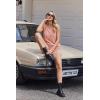 Ekouaer Two Piece Shorts Set for Women Summer Lounge Set Casual Sleeveless Tank Top 2026 Matching Outfits S-XXL(Orange Pink)