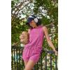 Ekouaer Two Piece Shorts Set for Women Summer Lounge Set Casual Sleeveless Tank Top 2026 Matching Outfits S-XXL(Rose)