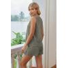 Ekouaer Two Piece Shorts Set for Women Summer Lounge Set Casual Sleeveless Tank Top 2026 Matching Outfits S-XXL(Tea Gray)