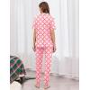 Ekouaer Women Pajama Set Short Sleeve Button Down Pjs Soft Comfy Sleepwear Nightwear with Jogger Pants(Pink Plaid)