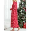 Ekouaer Women’s Long Sleeve Nightgown Full Length Sleepwear Long Sleepshirts Henley Sleep Dress(Z-christmas Print 2)