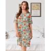 Ekouaer Women Zipper Robes Knit Short Bathrobe Lightweight House Coat with Pockets Soft Nightgown S-XXL(Red White Floral)