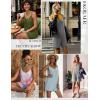 Ekouaer Summer Rompers for Women Boho Beach Vacation Outfits Sleeveless Loose Shorts Overalls 2026 Jumpsuit With Pockets(Dark Blue Floral)