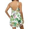 Ekouaer Summer Rompers for Women Boho Beach Vacation Outfits Sleeveless Loose Shorts Overalls 2026 Jumpsuit With Pockets(Palm Trees)