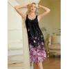 Ekouaer Sleeveless Nightgowns for Women Lace V-neck Long Nightdress Wide Strap Sleepwear Soft Lounge Dresses(Pink Floral)