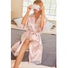 Ekouaer Silk Robes for Women Lace Trim Satin Robe 3/4 Sleeve Kimono Bathrobe Bride Bridesmaid Wedding Party Sleepwear S-XXL(Pink)