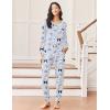 Ekouaer Pajamas Women’s Long Sleeve Sleepwear with Long Pants Soft Loungewear Pj Set S-XXL(Light Blue Cat)