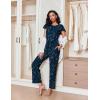 Ekouaer Pajamas for Women Set 2 Piece Comfy Loungewear, Lightweight Pjs Sleepwear, Short Sleeve Top & Long Pants with Pockets(Dreamy Constellation)