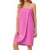 Ekouaer Womens Bath Wraps Waffle Lightweight Knee Length Soft Spa Robe with Adjustable Closure S-XL