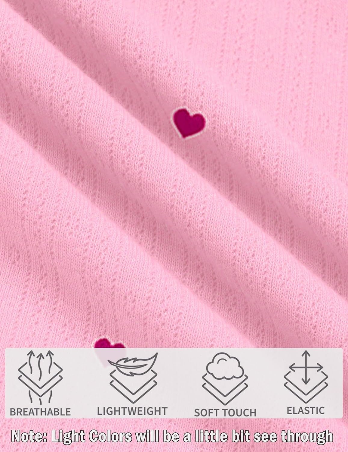 imageEkouaer Nightgowns for Women Lace Trim Night Gown Short Sleeve Sleep Shirts Ruffle Sleepwear V Neck Pleated Sleep DressPink Red Hearts