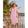 Ekouaer Cotton Nightgowns for Women Pleated Button Night Gowns Victorian Sleep Shirts Ladies House Dress with Pockets