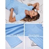 Ekouaer Cotton Pajamas for Women Set Short Sleeve Top and Capri Pants Lounge Sets with Pockets Soft Sleepwear(Navy Blue Plaid)