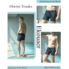 Ekouaer Mens Tight Swim Trunks Quick Dry Swim Briefs 5″ Sexy Swimwear Zip Pockets Bathing Suit with Mesh Lining(Black)