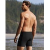 Ekouaer Mens Tight Swim Trunks Quick Dry Swim Briefs 5″ Sexy Swimwear Zip Pockets Bathing Suit with Mesh Lining(Black)