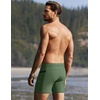 Ekouaer Mens Tight Swim Trunks Quick Dry Swim Briefs 5″ Sexy Swimwear Zip Pockets Bathing Suit with Mesh Lining(C Army Green)