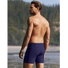 Ekouaer Mens Tight Swim Trunks Quick Dry Swim Briefs 5″ Sexy Swimwear Zip Pockets Bathing Suit with Mesh Lining(Navy Blue)