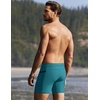Ekouaer Mens Tight Swim Trunks Quick Dry Swim Briefs 5″ Sexy Swimwear Zip Pockets Bathing Suit with Mesh Lining(Peacock Blue)
