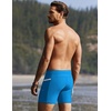 Ekouaer Mens Tight Swim Trunks Quick Dry Swim Briefs 5″ Sexy Swimwear Zip Pockets Bathing Suit with Mesh Lining(Sea Blue)