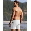 Ekouaer Mens Tight Swim Trunks Quick Dry Swim Briefs 5″ Sexy Swimwear Zip Pockets Bathing Suit with Mesh Lining(White)
