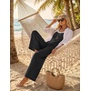 Ekouaer Women’s Casual Overalls Wide Leg Jumpsuits Loose Summer Rompers Baggy Jumpers with Pockets(Black)